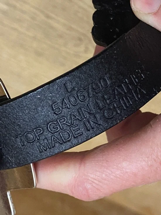 Roper Womens Black And Silver Large Cross Concho Western Belt - Picture 8 of 8